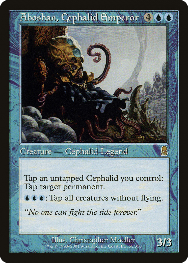 Aboshan, Cephalid Emperor (ODY-058) - Odyssey - Premium MTG Single from Wizards of the Coast - Just $0.66! Shop now at Game Crave Tournament Store