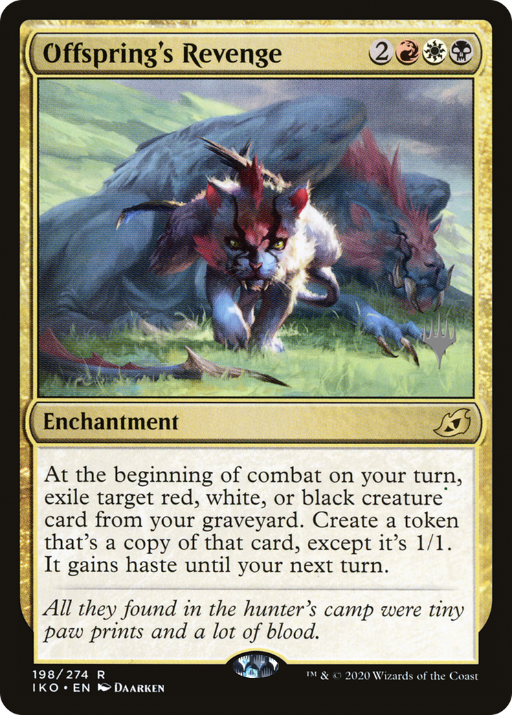 Offspring's Revenge (PIKO-198P) - Ikoria: Lair of Behemoths Promos - Premium MTG Single from Wizards of the Coast - Just $0.25! Shop now at Game Crave Tournament Store