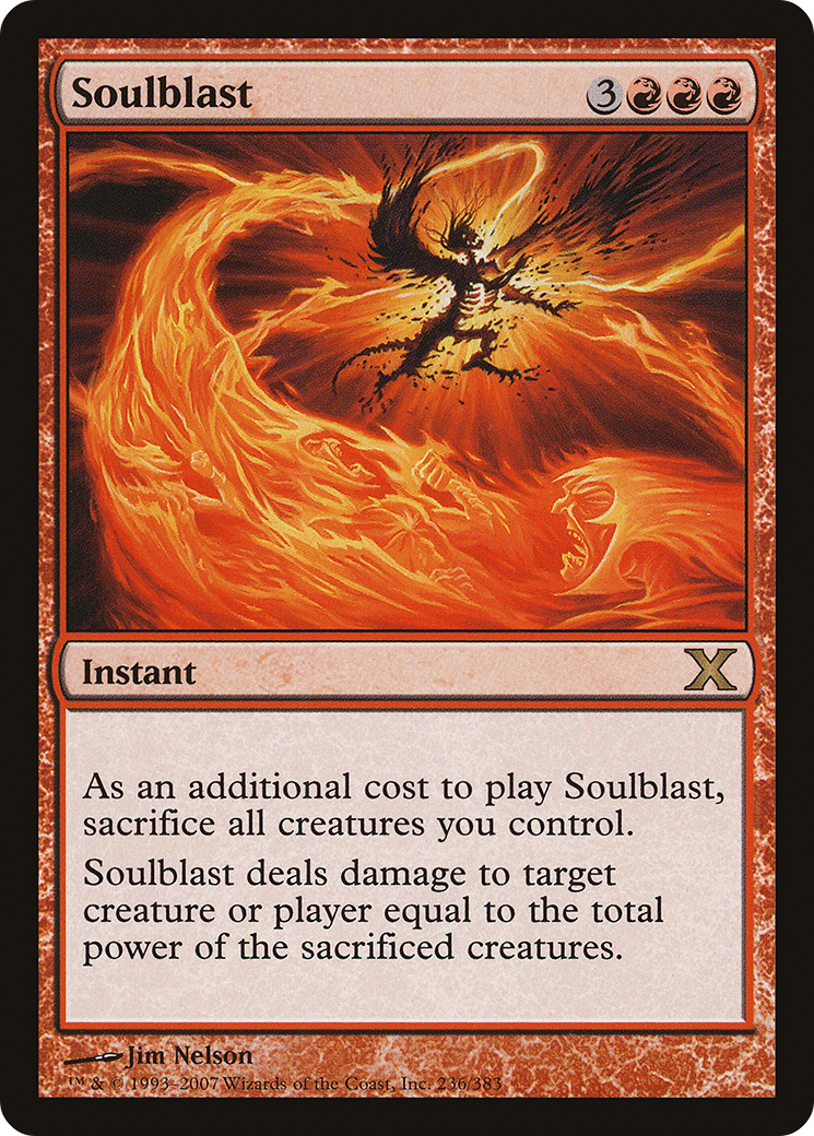 Soulblast (10E-236) - Tenth Edition - Premium MTG Single from Wizards of the Coast - Just $0.37! Shop now at Game Crave Tournament Store