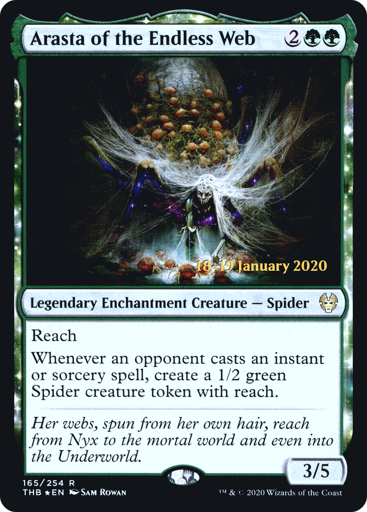 Arasta of the Endless Web (PTHB-165S) - Theros Beyond Death Promos: (nyxtouched) Foil - Premium MTG Single from Wizards of the Coast - Just $0.71! Shop now at Game Crave Tournament Store