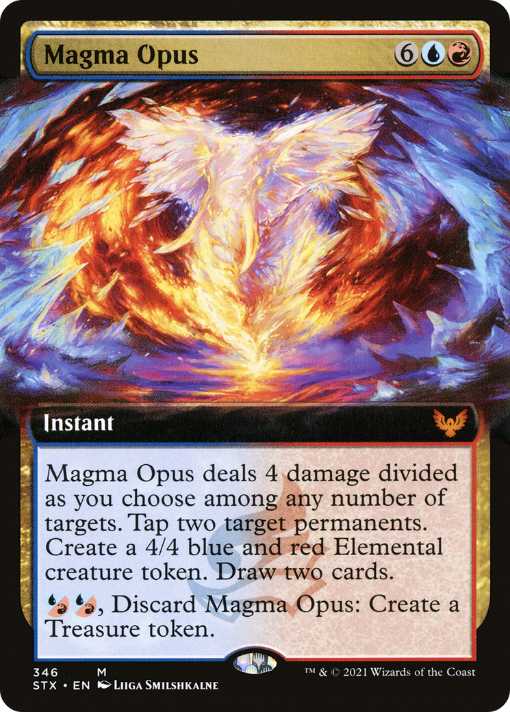Magma Opus (STX-346) - Strixhaven: School of Mages: (Extended Art) - Premium MTG Single from Wizards of the Coast - Just $0.90! Shop now at Game Crave Tournament Store
