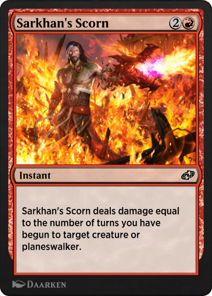 Sarkhan's Scorn (J21-023) - Jumpstart: Historic Horizons - Premium MTG Single from Wizards of the Coast - Just $0! Shop now at Game Crave Tournament Store