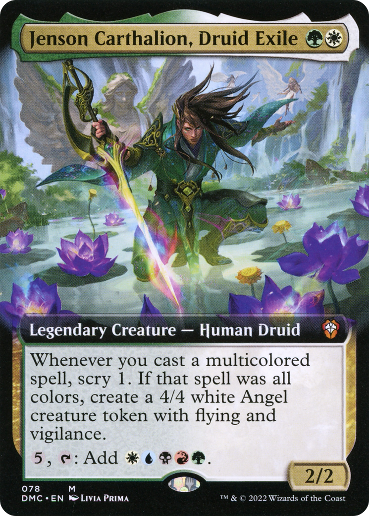 Jenson Carthalion, Druid Exile (DMC-078) - Dominaria United Commander: (Extended Art) - Premium MTG Single from Wizards of the Coast - Just $1.02! Shop now at Game Crave Tournament Store