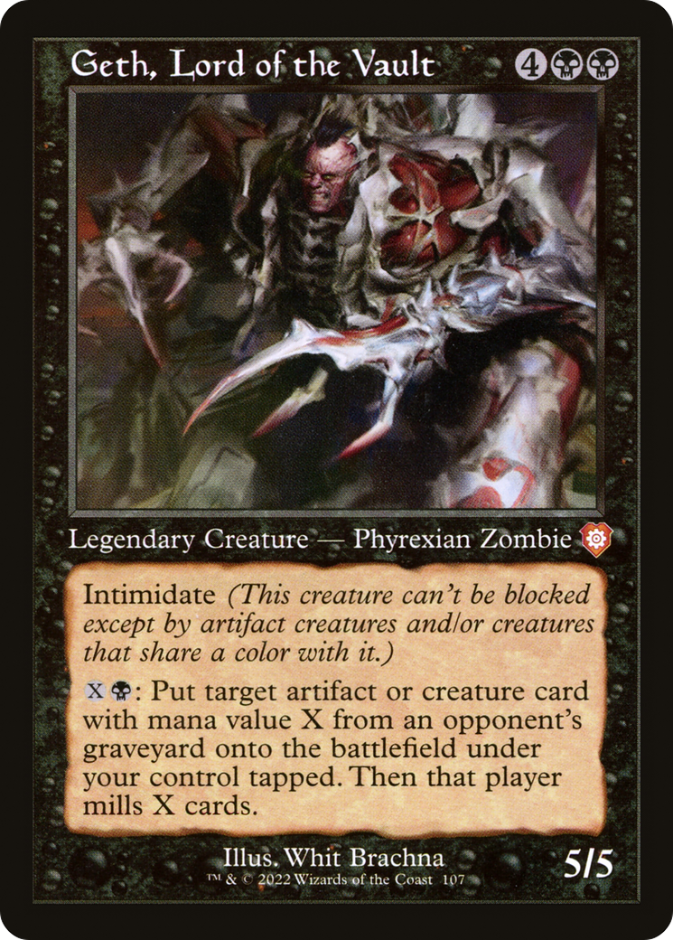 Geth, Lord of the Vault (BRC-107) - The Brothers' War Commander - Premium MTG Single from Wizards of the Coast - Just $0.08! Shop now at Game Crave Tournament Store