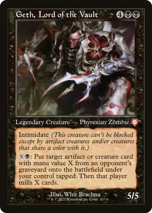 Geth, Lord of the Vault (BRC-107) - The Brothers' War Commander - Premium MTG Single from Wizards of the Coast - Just $0.08! Shop now at Game Crave Tournament Store