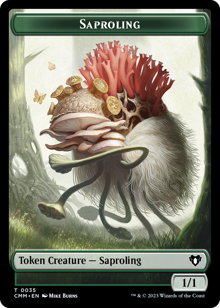 Saproling (TCMM-035) - Commander Masters Tokens - Premium MTG Single from Wizards of the Coast - Just $0! Shop now at Game Crave Tournament Store