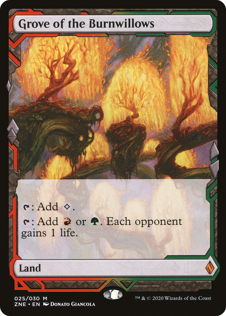 Grove of the Burnwillows (ZNE-025) - Zendikar Rising Expeditions - Premium MTG Single from Wizards of the Coast - Just $2.53! Shop now at Game Crave Tournament Store