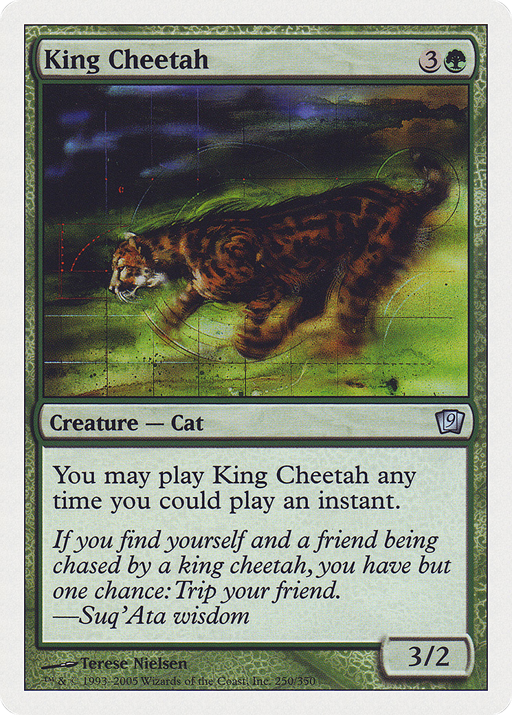 King Cheetah (9ED-250) - Ninth Edition - Premium MTG Single from Wizards of the Coast - Just $0.08! Shop now at Game Crave Tournament Store