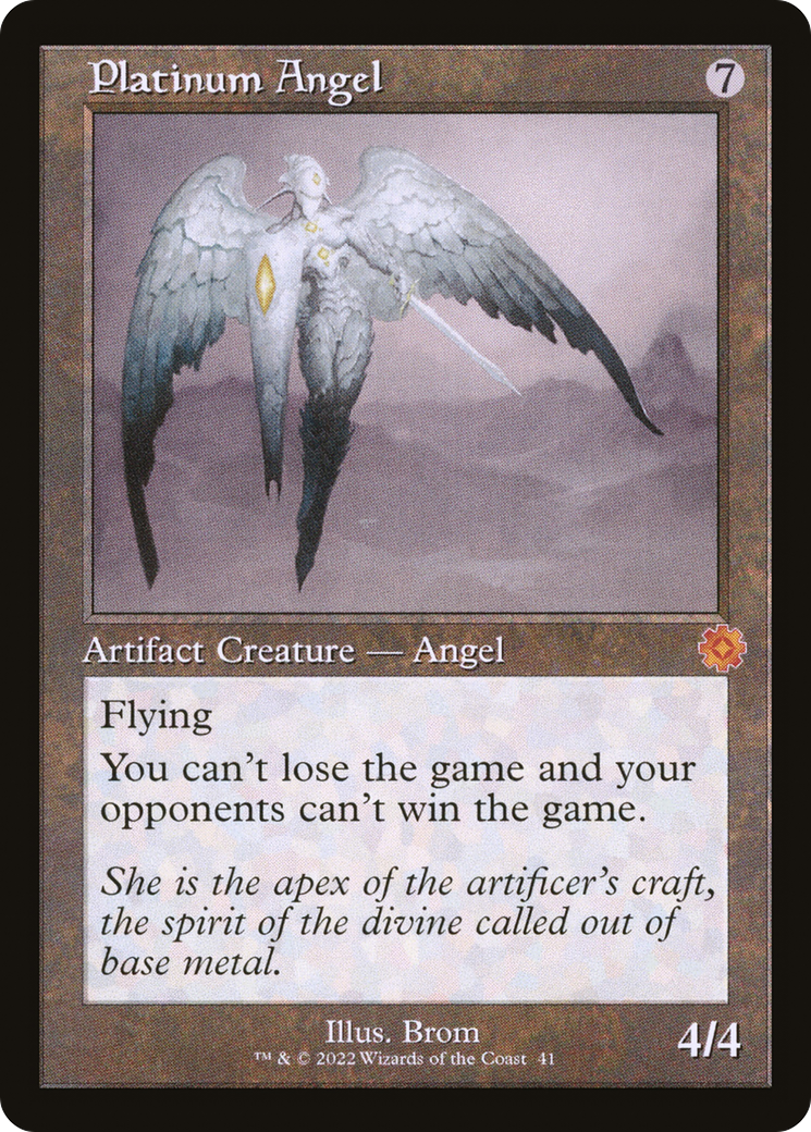 Platinum Angel (BRR-041) - The Brothers' War Retro Artifacts - Premium MTG Single from Wizards of the Coast - Just $1.57! Shop now at Game Crave Tournament Store