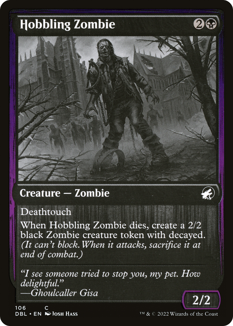 Hobbling Zombie (DBL-106) - Innistrad: Double Feature Foil - Premium MTG Single from Wizards of the Coast - Just $0.59! Shop now at Game Crave Tournament Store