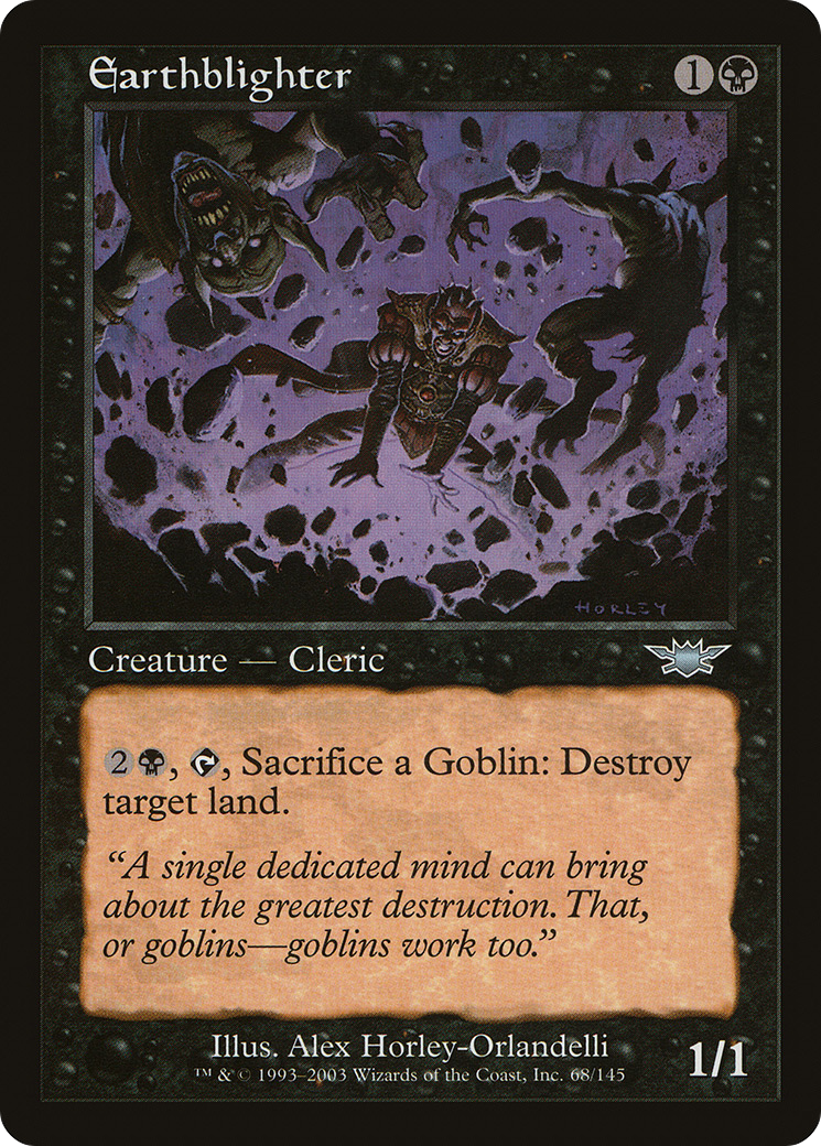 Earthblighter (LGN-068) - Legions - Premium MTG Single from Wizards of the Coast - Just $0.08! Shop now at Game Crave Tournament Store