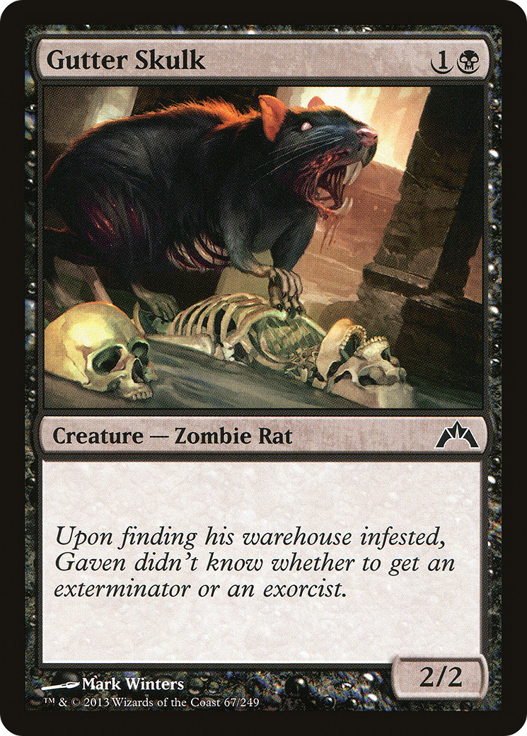Gutter Skulk (GTC-067) - Gatecrash Foil - Premium MTG Single from Wizards of the Coast - Just $0.08! Shop now at Game Crave Tournament Store