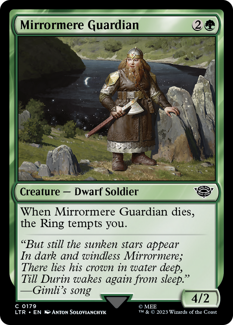 Mirrormere Guardian (LTR-179) - The Lord of the Rings: Tales of Middle-earth - Premium MTG Single from Wizards of the Coast - Just $0.08! Shop now at Game Crave Tournament Store