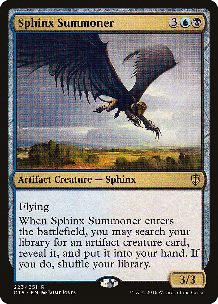 Sphinx Summoner (C16-223) - Commander 2016 - Premium MTG Single from Wizards of the Coast - Just $0.25! Shop now at Game Crave Tournament Store