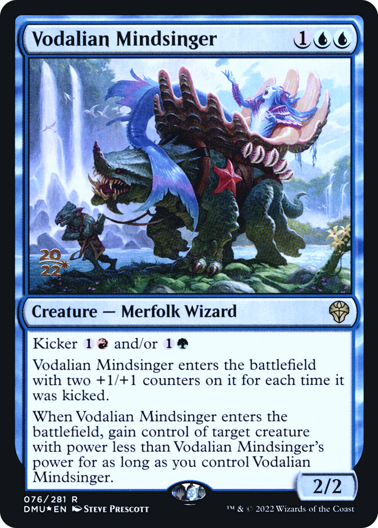 Vodalian Mindsinger (PDMU-76S) - Dominaria United Promos Foil - Premium MTG Single from Wizards of the Coast - Just $0.08! Shop now at Game Crave Tournament Store