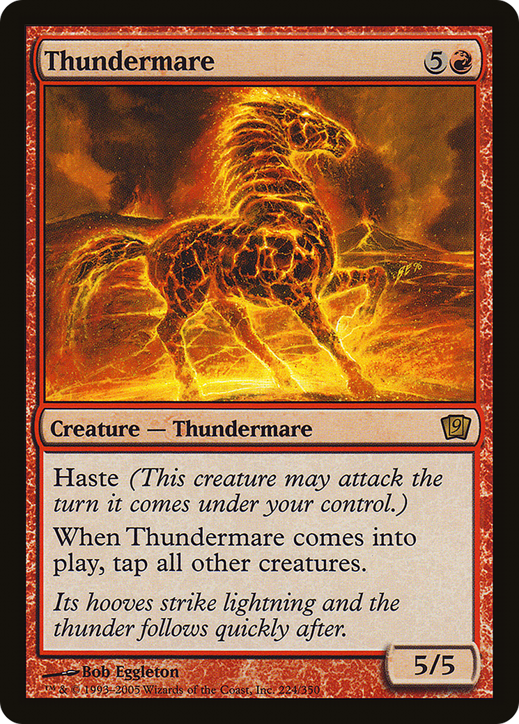 Thundermare (9ED-224★) - Ninth Edition Foil - Premium MTG Single from Wizards of the Coast - Just $5.52! Shop now at Game Crave Tournament Store