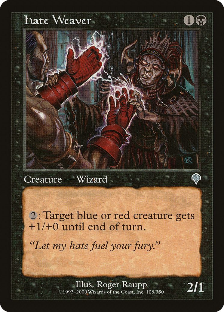 Hate Weaver (INV-108) - Invasion Foil - Premium MTG Single from Wizards of the Coast - Just $0.50! Shop now at Game Crave Tournament Store