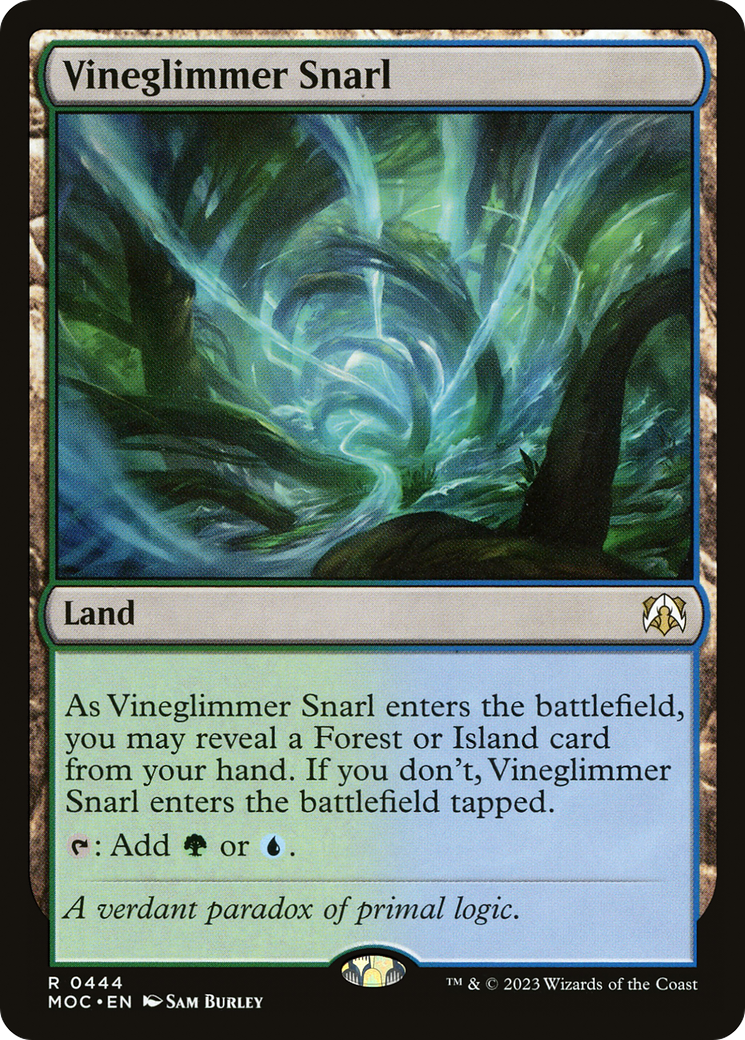 Vineglimmer Snarl (MOC-444) - March of the Machine Commander - Premium MTG Single from Wizards of the Coast - Just $0.08! Shop now at Game Crave Tournament Store