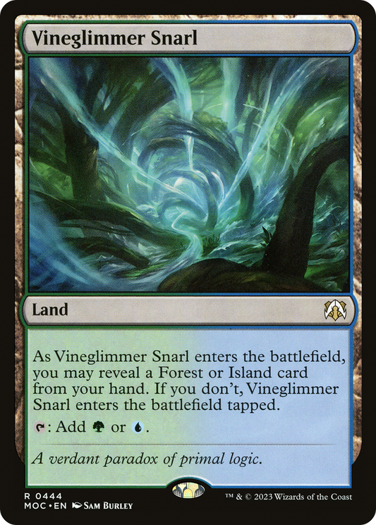 Vineglimmer Snarl (MOC-444) - March of the Machine Commander - Premium MTG Single from Wizards of the Coast - Just $0.08! Shop now at Game Crave Tournament Store