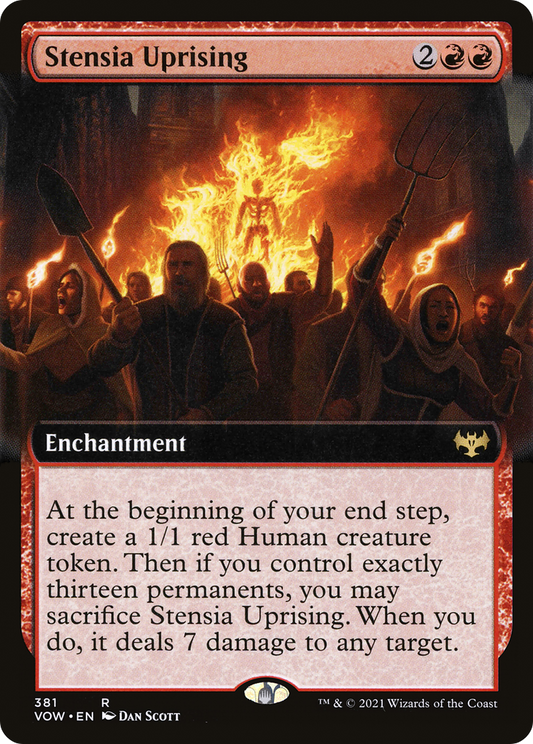 Stensia Uprising (VOW-381) - Innistrad: Crimson Vow: (Extended Art) - Premium MTG Single from Wizards of the Coast - Just $0.08! Shop now at Game Crave Tournament Store