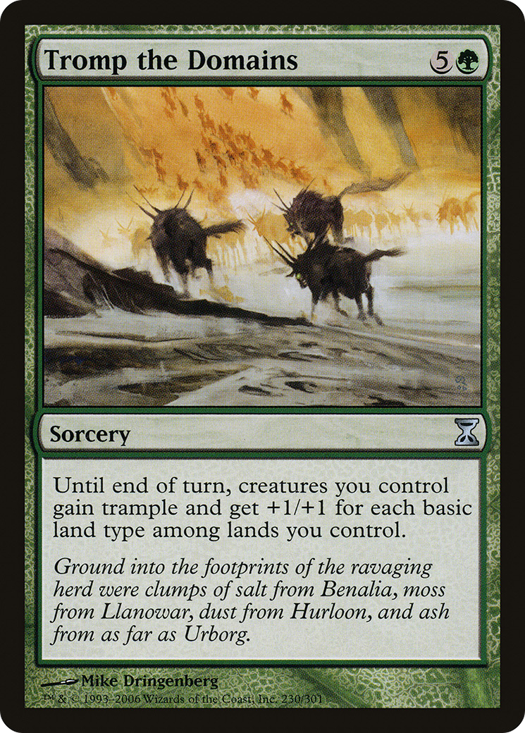 Tromp the Domains (TSP-230) - Time Spiral - Premium MTG Single from Wizards of the Coast - Just $0.08! Shop now at Game Crave Tournament Store