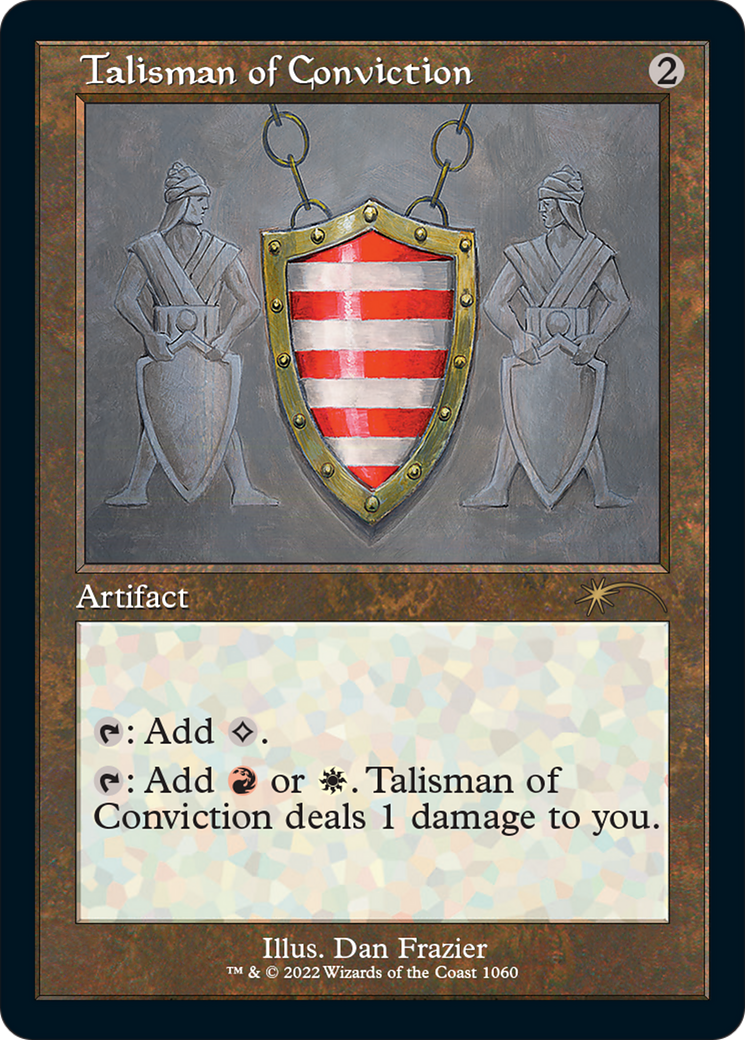 Talisman of Conviction (SLD-1060) - Secret Lair Drop Etched Foil - Premium MTG Single from Wizards of the Coast - Just $3.85! Shop now at Game Crave Tournament Store
