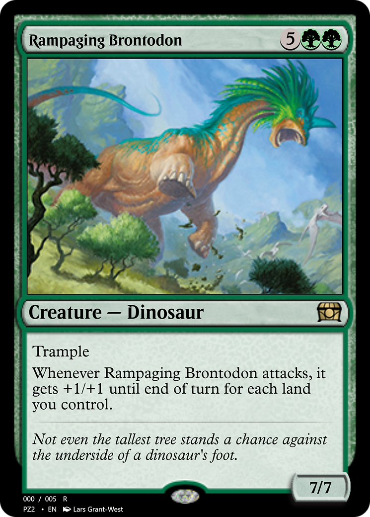 Rampaging Brontodon (PZ2-70775) - Treasure Chest - Premium MTG Single from Wizards of the Coast - Just $0! Shop now at Game Crave Tournament Store
