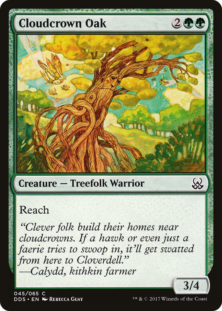 Cloudcrown Oak (DDS-045) - Duel Decks: Mind vs. Might - Premium MTG Single from Wizards of the Coast - Just $0.25! Shop now at Game Crave Tournament Store