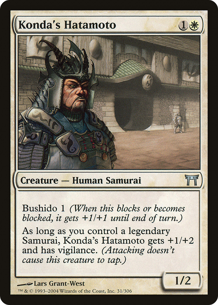 Konda's Hatamoto (CHK-031) - Champions of Kamigawa - Premium MTG Single from Wizards of the Coast - Just $0.32! Shop now at Game Crave Tournament Store