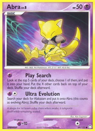 Abra 69/123 - Mysterious Treasures - Premium Pokemon Single from Nintendo - Just $0.82! Shop now at Game Crave Tournament Store