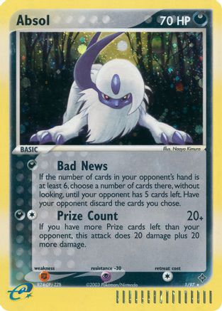 Absol 1/97 - Dragon Reverse Holofoil - Premium Pokemon Single from Nintendo - Just $27.97! Shop now at Game Crave Tournament Store