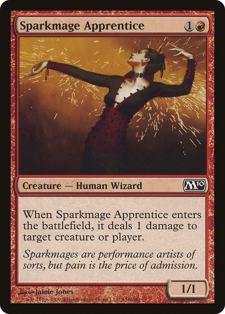 Sparkmage Apprentice (M10-158) - Magic 2010 - Premium MTG Single from Wizards of the Coast - Just $0.08! Shop now at Game Crave Tournament Store