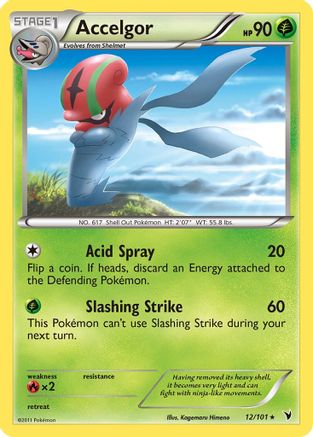 Accelgor 12/101 - Noble Victories Reverse Holofoil - Premium Pokemon Single from Nintendo - Just $0.91! Shop now at Game Crave Tournament Store