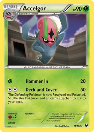 Accelgor 11/108 - Dark Explorers - Premium Pokemon Single from Nintendo - Just $0.54! Shop now at Game Crave Tournament Store