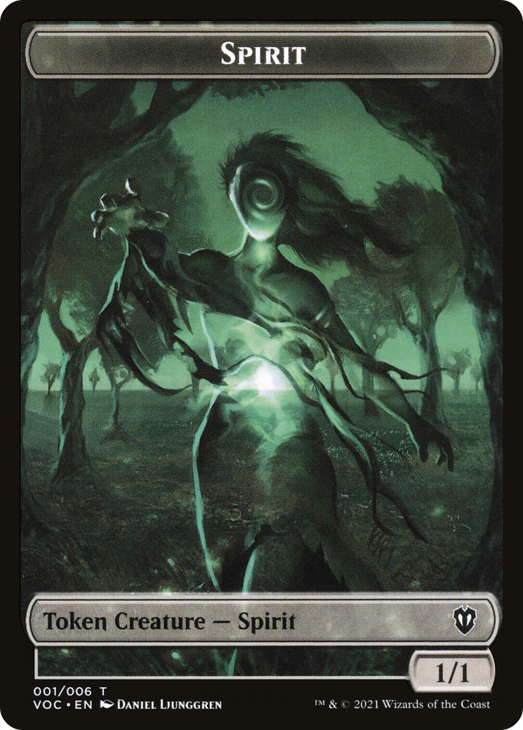 Spirit (TVOC-001) - Crimson Vow Commander Tokens - Premium MTG Single from Wizards of the Coast - Just $0! Shop now at Game Crave Tournament Store