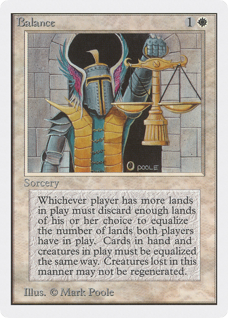 Balance (2ED-003) - Unlimited Edition - Premium MTG Single from Wizards of the Coast - Just $31.43! Shop now at Game Crave Tournament Store