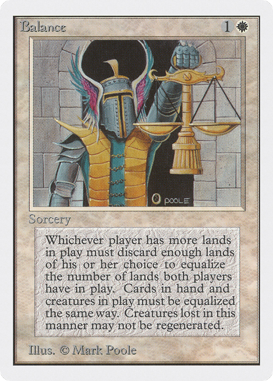 Balance (2ED-003) - Unlimited Edition - Premium MTG Single from Wizards of the Coast - Just $31.43! Shop now at Game Crave Tournament Store