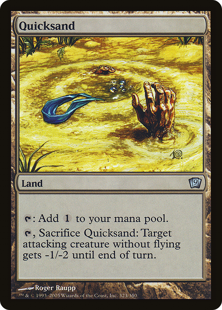 Quicksand (9ED-323★) - Ninth Edition Foil - Premium MTG Single from Wizards of the Coast - Just $0.25! Shop now at Game Crave Tournament Store