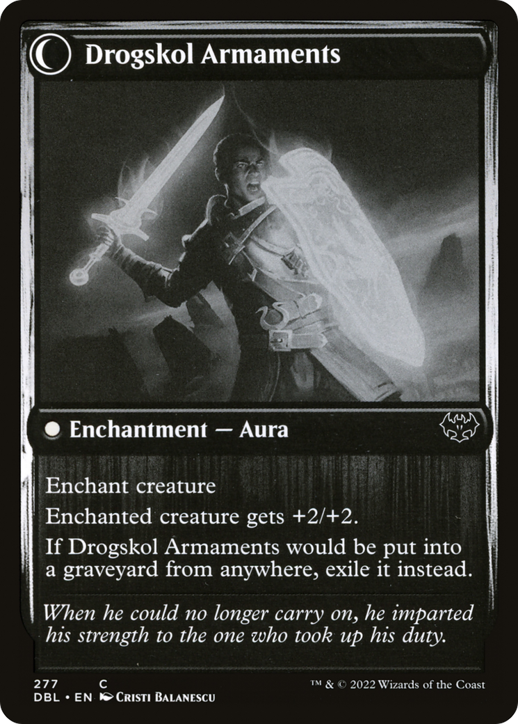 Drogskol Infantry // Drogskol Armaments (DBL-277) - Innistrad: Double Feature: (Double Faced Transform) Foil - Premium MTG Single from Wizards of the Coast - Just $0.08! Shop now at Game Crave Tournament Store