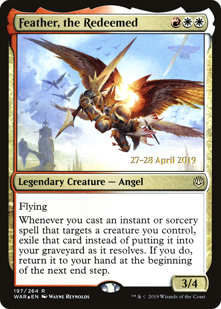 Feather, the Redeemed (PWAR-197S) - War of the Spark Promos Foil - Premium MTG Single from Wizards of the Coast - Just $3.49! Shop now at Game Crave Tournament Store