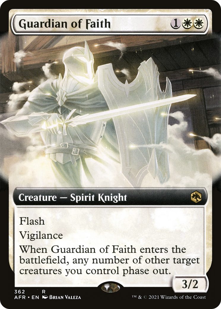 Guardian of Faith (AFR-362) - Adventures in the Forgotten Realms: (Extended Art) - Premium MTG Single from Wizards of the Coast - Just $3.70! Shop now at Game Crave Tournament Store