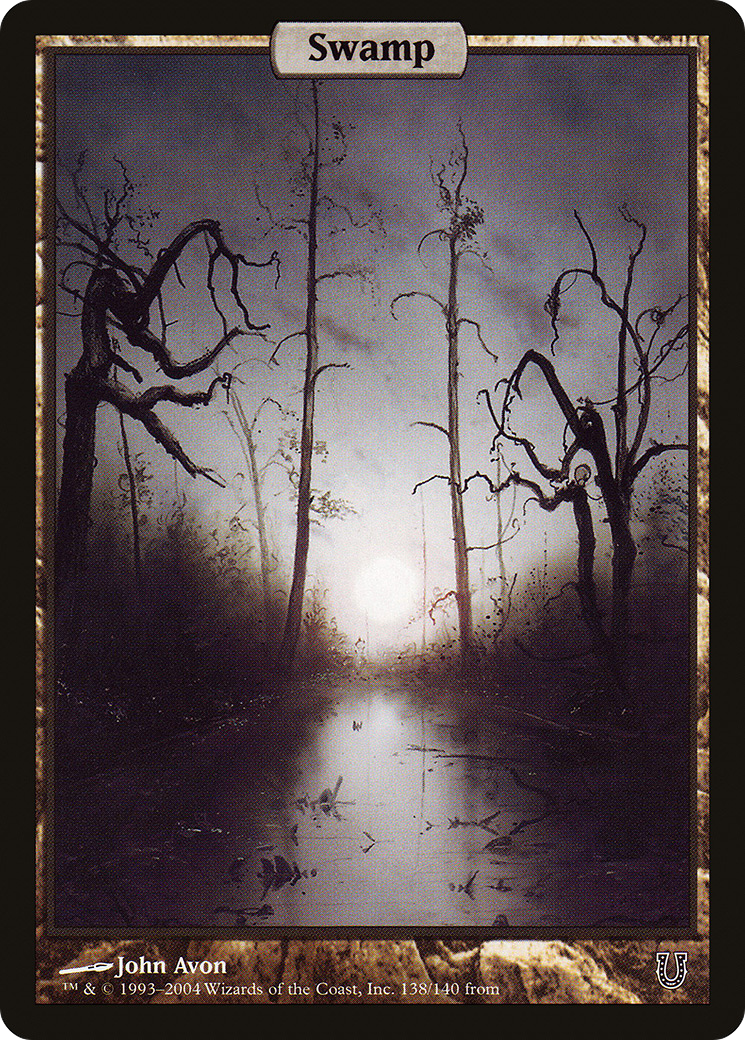 Swamp (UNH-138) - Unhinged Foil - Premium MTG Single from Wizards of the Coast - Just $36.46! Shop now at Game Crave Tournament Store