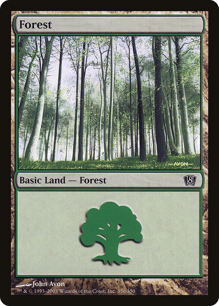 Forest (8ED-350★) - Eighth Edition Foil - Premium MTG Single from Wizards of the Coast - Just $0.16! Shop now at Game Crave Tournament Store