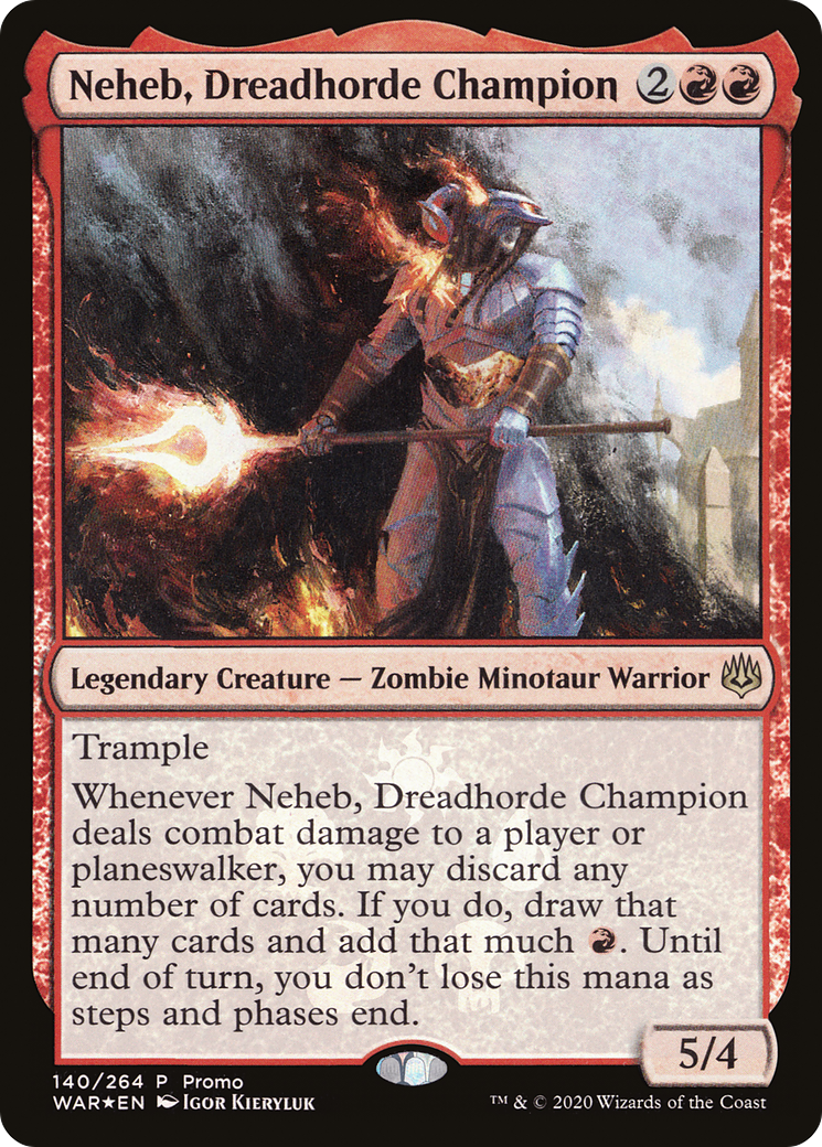 Neheb, Dreadhorde Champion (PRES-140) - Resale Promos Foil - Premium MTG Single from Wizards of the Coast - Just $0.14! Shop now at Game Crave Tournament Store