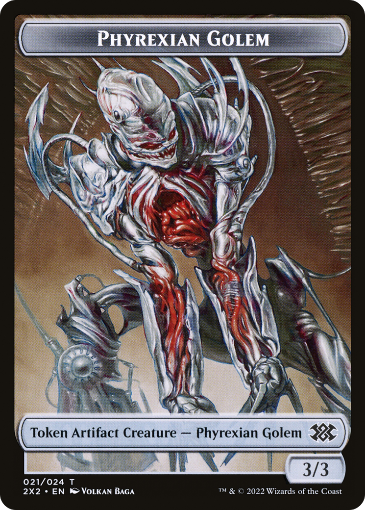 Phyrexian Golem (T2X2-021) - Double Masters 2022 Tokens - Premium MTG Single from Wizards of the Coast - Just $0! Shop now at Game Crave Tournament Store
