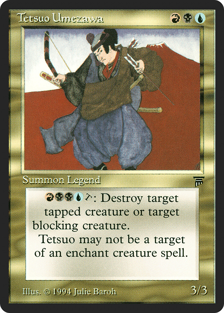 Tetsuo Umezawa (LEG-262) - Legends - Premium MTG Single from Wizards of the Coast - Just $21.42! Shop now at Game Crave Tournament Store