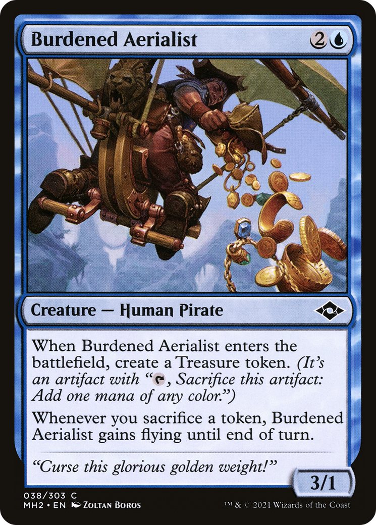 Burdened Aerialist (MH2-038) - Modern Horizons 2 - Premium MTG Single from Wizards of the Coast - Just $0.08! Shop now at Game Crave Tournament Store