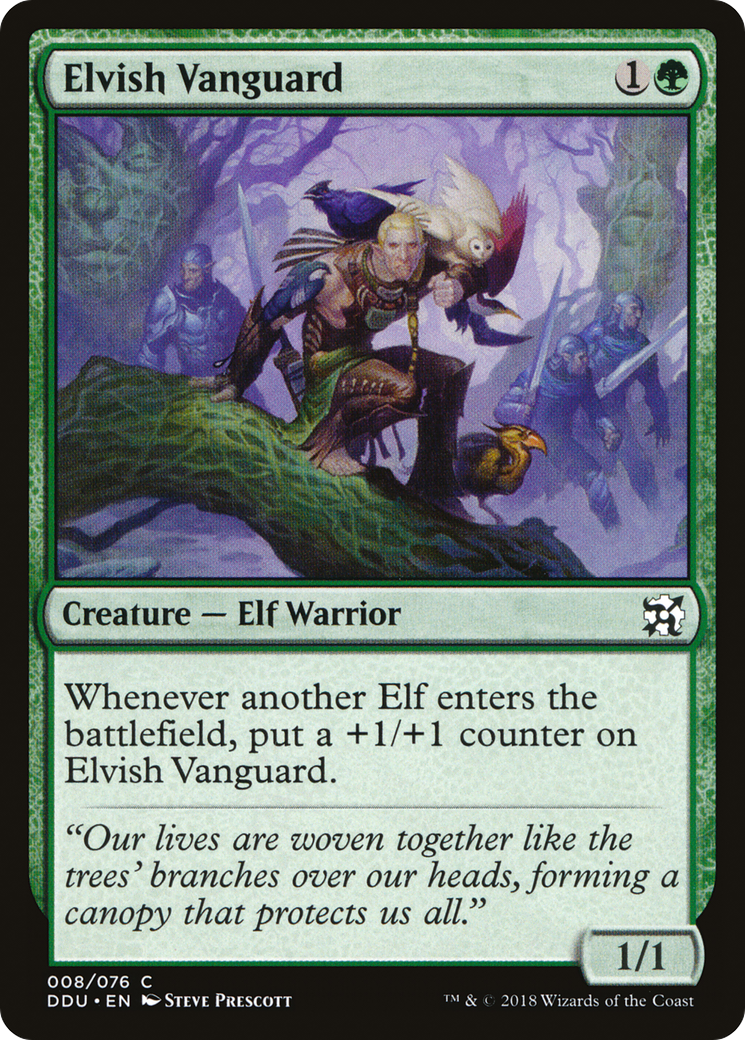 Elvish Vanguard (DDU-008) - Duel Decks: Elves vs. Inventors - Premium MTG Single from Wizards of the Coast - Just $0.12! Shop now at Game Crave Tournament Store