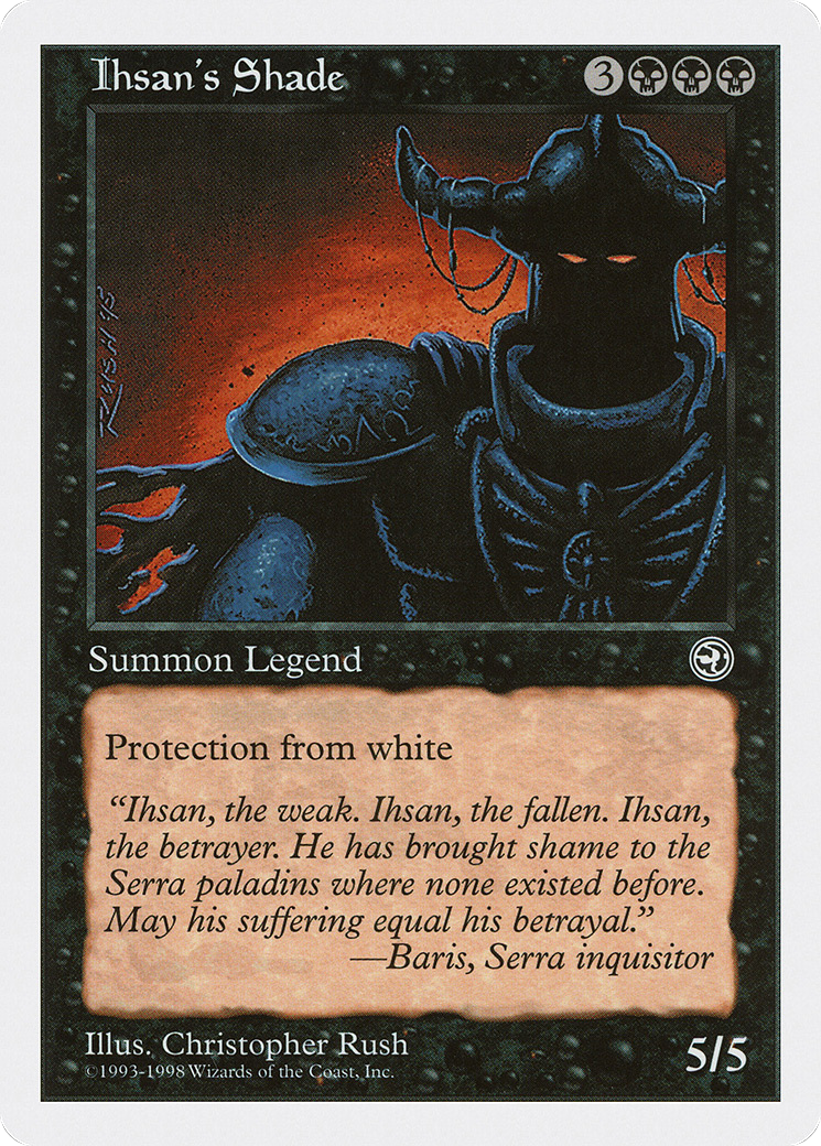 Ihsan's Shade (ATH-025) - Anthologies - Premium MTG Single from Wizards of the Coast - Just $0.18! Shop now at Game Crave Tournament Store