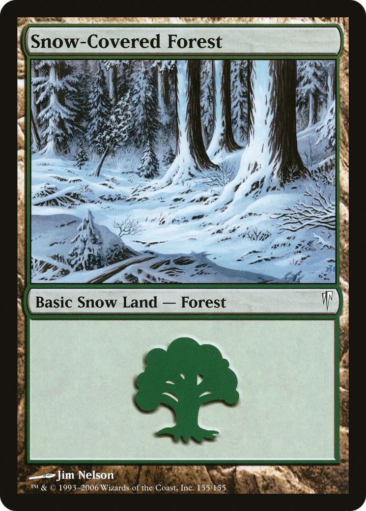 Snow-Covered Forest (CSP-155) - Coldsnap - Premium MTG Single from Wizards of the Coast - Just $0.30! Shop now at Game Crave Tournament Store